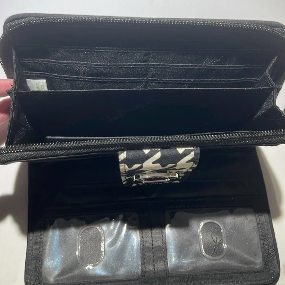 VERA BRADLEY Wallet, Black Print - Picture 6 of 7